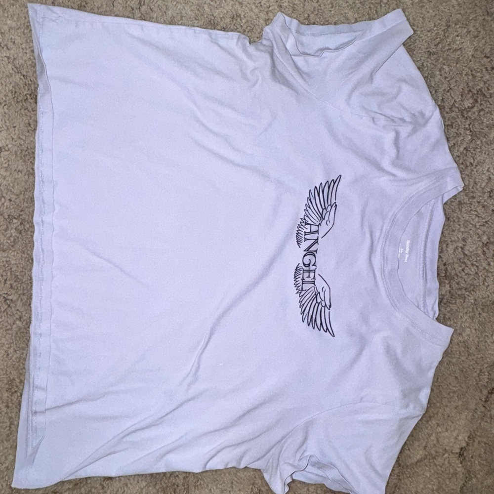 Sunday Best purple Tee with Winged Graphic